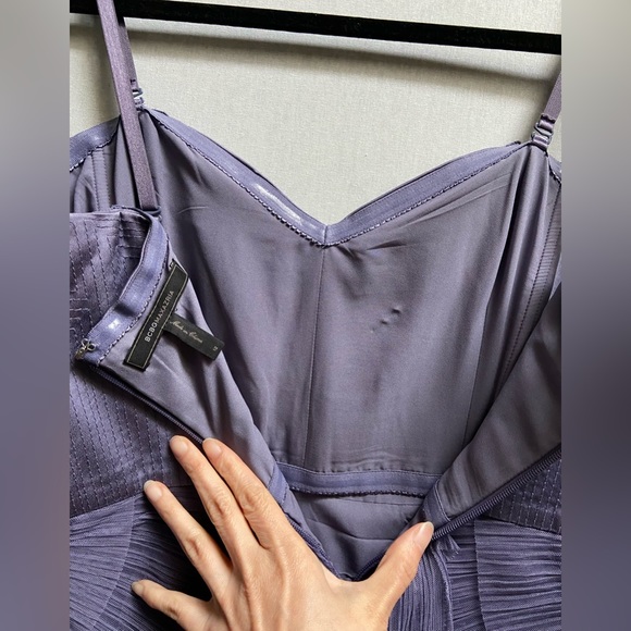 BCBG Maxazria Purple Strapless Prom Formal Dress Sz 12 - Picture 15 of 15